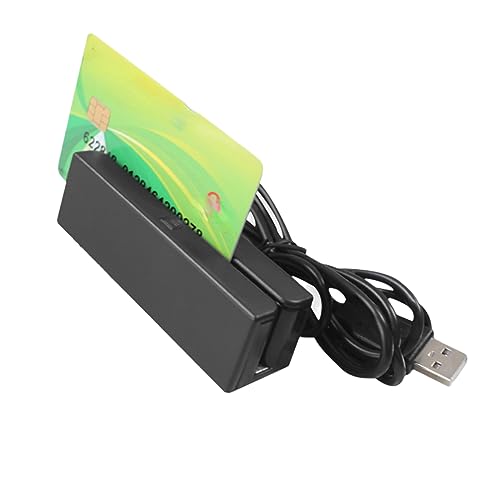 Cuifati Magnetischer USB-Kreditkartenleser, 3-Spur-Smartcard-Leser MSR580, für TXT, Word, Excel, POS-Systeme oder Jeden Tastaturtyp, Kompatibel für Windows 98/2000/XP/Vista/7 von Cuifati