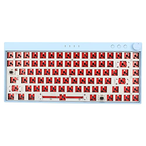 Cuifati Mechanische DIY-Tastatur mit 84 Tasten, Hot-Swap-RGB-Gaming-Tastatur mit Typ C, benutzerdefinierte Tastatur-Kits, kabelloses Blau von Cuifati