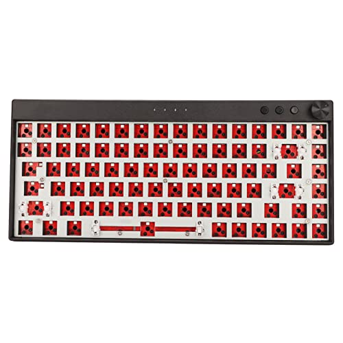 Cuifati Mechanische DIY-Tastatur mit 84 Tasten, Hot-Swap-RGB-Gaming-Tastatur mit Typ C, benutzerdefinierte Tastatur-Kits, kabelloses Schwarz von Cuifati