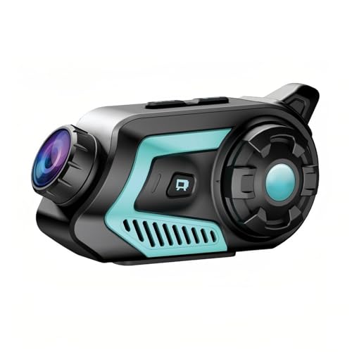 Motorradhelm-Headset mit Kamera, HD 2K-Nachtsicht-Dashcam, WiFi 6-Fahrer-Gegensprechanlage, Bluetooth 5.1 IP66 wasserdichte Drahtlose Motorrad-Kommunikationsrekordersysteme von Cuifati