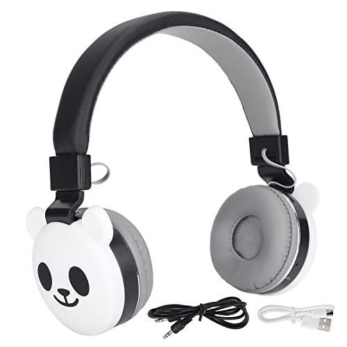 Cuifati Niedliche Kinderkopfhörer, Tiere, Bluetooth 5.0-Kopfhörer mit Mikrofon für Kleinkinder, Rosa Kopfhörer für Mädchen, Faltbares Kinder-Headset mit Mikrofon, (roter Panda) von Cuifati
