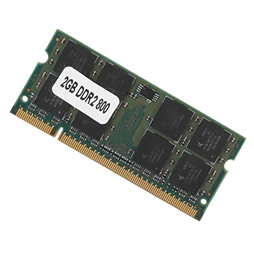 Cuifati Notebook-Speicher, DDR2 2G 800 MHz für PC2-6400 Notebook Vollkompatibler Speicher Eingebaute Hochwertige Chips, Hochgeschwindigkeitsbetrieb für Intel/AMD 200Pin von Cuifati