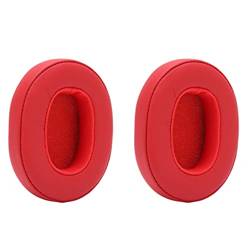 Cuifati Ohrhörer-Ohrpolster, Ersatz-Ohrpolster für Skullcandy Crusher 3.0 Wireless Hesh3, Universal Protein-Leder-Ohrpolster, Haltbarkeit und Flexibilität(rot) von Cuifati