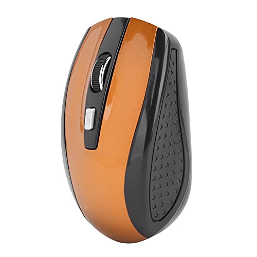 Cuifati Optisches Gaming-Zubehör für Drahtlose Maus-Notebooks mit Einstellbaren DPI 250 Hz Office/Gaming Ergonomische Mäuse (Orange) von Cuifati