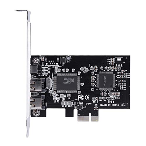 Cuifati PCIe Firewire-Karte für Windows 10, IEEE 1394 PCI Express-Adapter-Controller 4 Anschlüsse (3 x 6-polig und 1 x 4-polig), 1394a PCI-E Firewire 800-Adapter für Windows 7/8/Mac OS mit Kabel von Cuifati