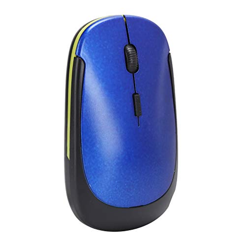 Cuifati Praktische Kabellose Maus 2.4G Kabellose Maus Einstellbarer Optischer USB-Empfänger Notebook-Computerzubehör 1600 DPI (Blau) von Cuifati