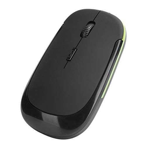 Cuifati Praktische Kabellose Maus 2.4G Kabellose Maus Einstellbarer Optischer USB-Empfänger Notebook-Computerzubehör 1600 DPI (Schwarz) von Cuifati