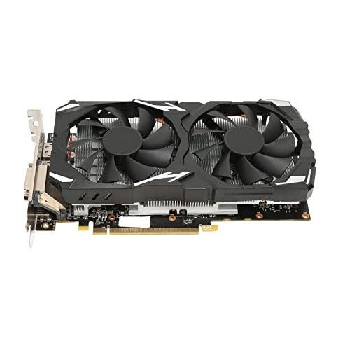 Cuifati RX 580-Grafikkarte 8 GB GDDR5 256-Bit-Gaming-Grafikkarte 8 K 7000 MHz 16 PCI Express 3.0-Grafikkarte mit Zwei Lüftern, DP/HDML/DVI von Cuifati