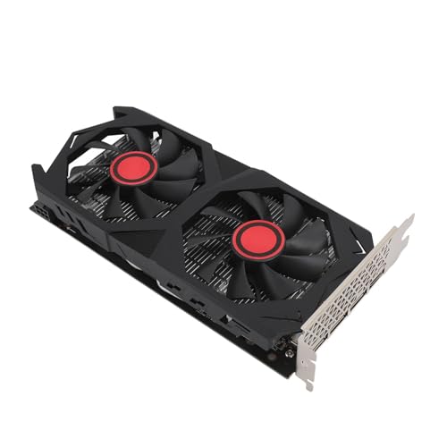 Cuifati RX580 Gaming-Grafikkarte, 8 GB GDDR5 256BIT 1380 MHz Computer-Grafikkarte, PCI Express 2.0 16X Desktop-PC-GPU-Grafikkarte mit Zwei Lüftern, Geräuscharm und Leises Arbeiten von Cuifati