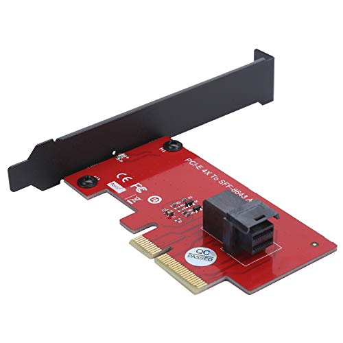 Cuifati SFF-8643 zu PCI-E 4X-Adapter, PCI Express 4.0 X4-Hostadapterkarte, PCI Express 4X-Adapter, Unterstützung von PCIe 4.0- und PCIe 3.0-Motherboards, von Cuifati