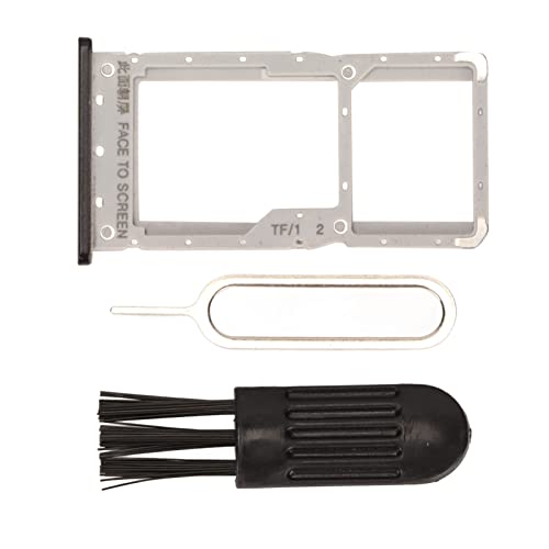 Cuifati SIM-Karten-Tray-Ersatz für Xiaomi Redmi Note 6 Note 6 Pro, Kunststoff, Gut Angepasste Speicherkarte, SIM-Slot-Ersatz-Kit, Ersatzteil für Redmi-Smartphone(Schwarz) von Cuifati