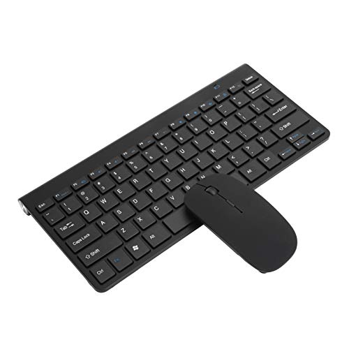 Cuifati Tastatur-Maus-Set Schlankes kabelloses Tastatur- und Maus-Set in voller Größe Tastatur und leise Maus-Kombination für Windows, Desktop, PC, Laptop von Cuifati