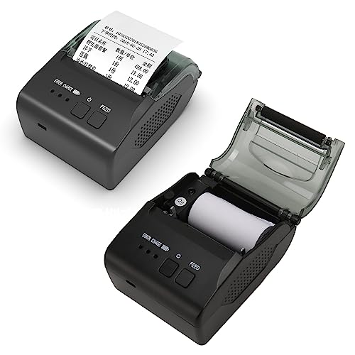 Cuifati Thermo-Etikettendrucker, Tragbarer 58-mm-Etikettendrucker, Bluetooth-Tintenlosdrucker für Android OS von Cuifati