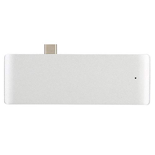 Cuifati Tragbarer USB-C-Hub USB-Typ-C-Adapter MicroSD-Adapter USB 3.0-Anschluss Geeignet für Chromebaok, Pro4 von Cuifati
