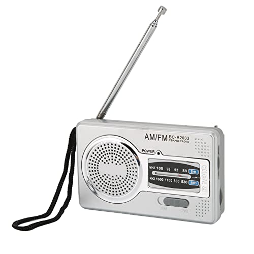 Cuifati Tragbares Radio AM FM Transistorradio -Taschenradio mit Lautsprecher, Kopfhöreranschluss, 2AA-Batteriebetrieben mit Langstreckenempfang für Den Innen- und Außenbereich und Den von Cuifati