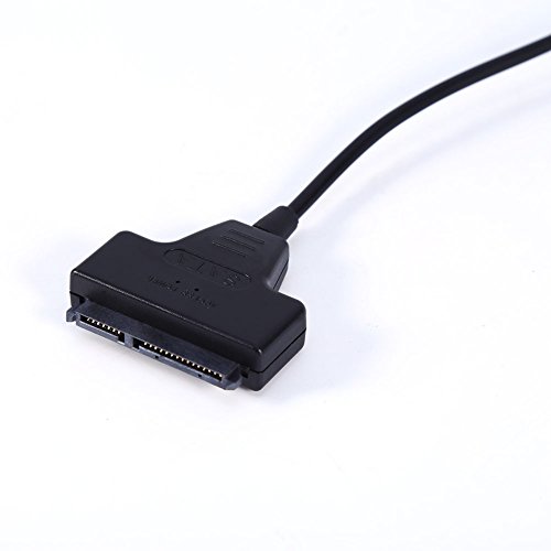 Cuifati USB 2.0 zu SATA Kabel, 480 Mbit/s SATAIII-Festplattenadapterkabel, Unterstützt SATA-Festplatten mit Bis zu 7200 U/min, für Mac OS 8.6 / Windows 98 von Cuifati