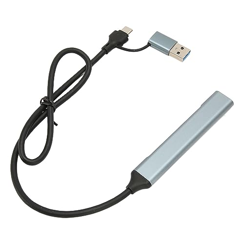 Cuifati USB 3.0-Dockingstation, 4-Port-Typ-C-Hub mit 5 Gbit/s Hoher Geschwindigkeit, Vielseitig Einsetzbar, Weitgehend Kompatibel mit Win XP/7/8/10, OS X Laptop, von Cuifati