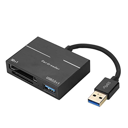 Cuifati USB-TF-XQD-Kartenleser, USB-Adapter USB-Hub für PC/Tablet/Laptop, Tragbarer 500 MB/s USB3.0-Konverter-Adapter von Cuifati