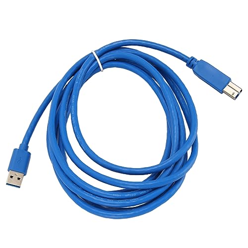 Cuifati USB3.0-Druckkabel, 9,8 Fuß Langes Druckerkabel, USB-A-Stecker auf B-Stecker, Ersatzkabel für Mäuse, Tastaturen, Drucker und Kameras, Hochgeschwindigkeits-Drucker-Scanner-Kabel von Cuifati