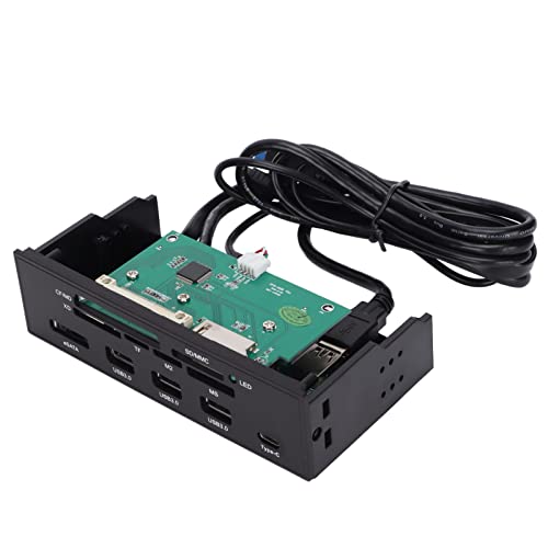 Cuifati USB3.0-Kartenleser Maximale Übertragungsgeschwindigkeit 500 Mb/s Hat Anzeigeleuchte EIN ESATA-Port an der Vorderseite Geeignet für 90% Gehäuse auf Dem Markt Unterstützt CF/MD, XD, TF, M2 Usw. von Cuifati