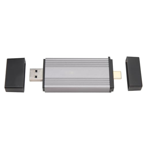 Cuifati USB3.2 M.2 NVMe SSD-Gehäuse, 2 TB Kapazität, Typ-C-Anschluss, Aluminiumlegierung für 2230 2242, Dual-Anschlüsse, 10 Gbit/s Hohe Geschwindigkeit von Cuifati