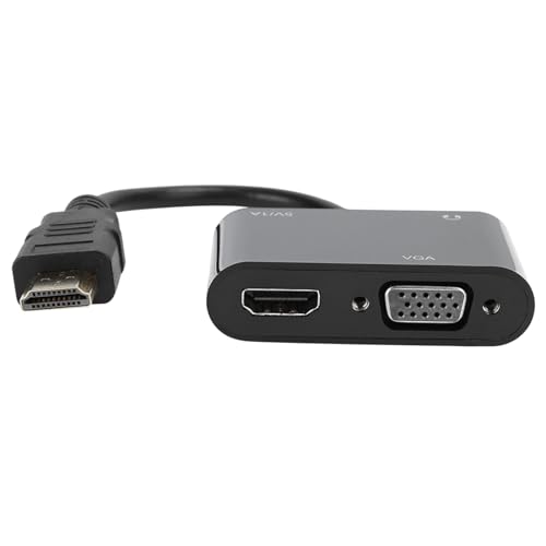 Cuifati Videokonverter HDMI zu VGA/Micro-Netzteil 3,5 Mm Hohe Effizienz und Praktikabilität Hochwertige Materialien von Cuifati