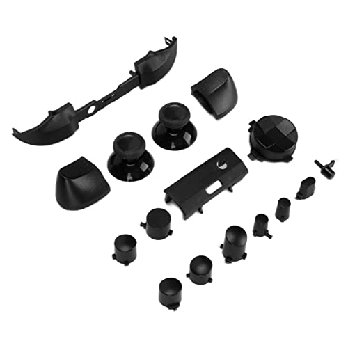 Cuifati Vollständiges Gamecontroller-Tastenset, Ersatzgriffe, Zubehör-Kits für Xbox Series X, Ersatztaste, Einzigartige Ersatztaste, Geeignet für Xbox Series X, für Xbox Series S(Schwarz) von Cuifati