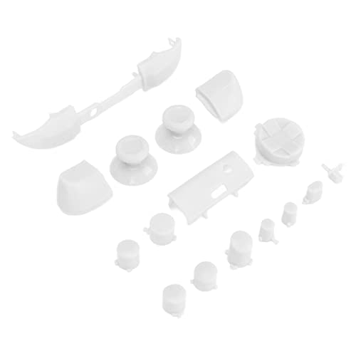 Cuifati Vollständiges Gamecontroller-Tastenset, Ersatzgriffe, Zubehör-Kits für Series X, Ersatztaste, Einzigartige Ersatztaste, Geeignet für Series X, für Series S(Weiß) von Cuifati