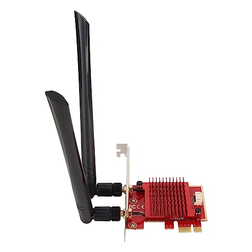 Cuifati WiFi 6E AXE5400 PCIe-WLAN-Karte für Desktop-PC, Bluetooth 5.2, WPA3, 802.11Axe 2,4/5/6 GHz Tri-Band-Wireless-Adapter, Unterstützt Windows 11, 10 (64 Bit) von Cuifati