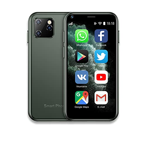 Cuifati XS11 2,5-Zoll-Supper--Smartphone, Entsperrtes Mobiltelefon Android 6.0 1 GB RAM 8 GB ROM 2023 Neujahrsgeschenke für (Dunkles Nachtgrün) von Cuifati