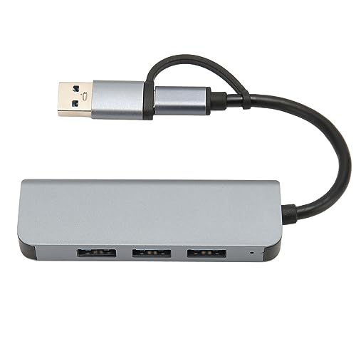 Cuifati auf-USB-3.0-Hub, 4-in-1-USB-Splitter mit 5 Gbit/s Übertragungsgeschwindigkeit, Kompatibel mit Laptop,Pro, Computern, Plug-and-Play von Cuifati