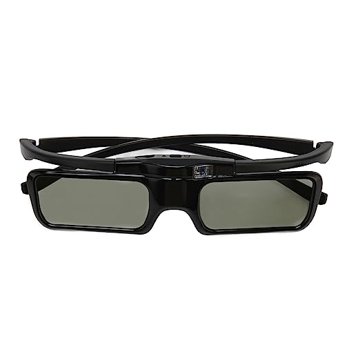 DLP Link 3D-Brille, 1080P HD-Objektive, Hohe Lichtdurchlässigkeit, Myopiefreundliche 3D-Aktiv-Shutter-Brille, Kompatibel mit Allen 3D-DLP-Projektoren, Fließend Stabil von Cuifati