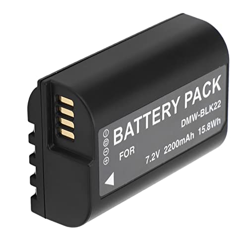 DMW BLK22 Akku 7,2 V 2200 MAh Digitalkamera-Akku für DCS5 DCS5 II DCS5 IIX GH5 II GH6 S5II S5IIX S5M2 S5M2X GH5M2 von Cuifati