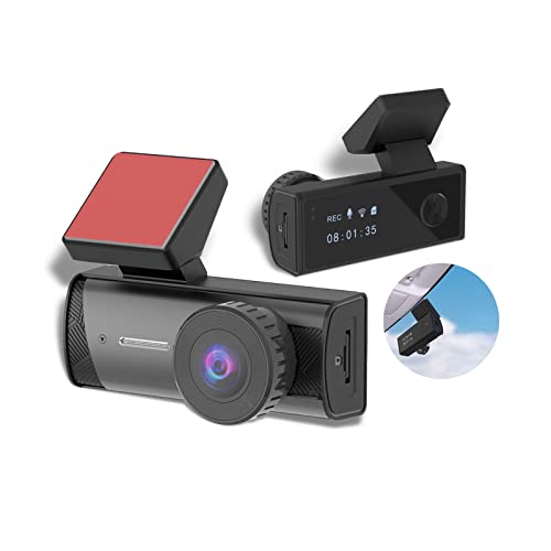 Dashcam für Autos, 720P HD WiFi Dashcam, Dashcam mit Nachtsicht-Autokamera mit 1,09-Zoll-LCD-Display, 120° Weitwinkelansicht, App-Steuerung, Aufnahmefunktion, Parkmodus von Cuifati