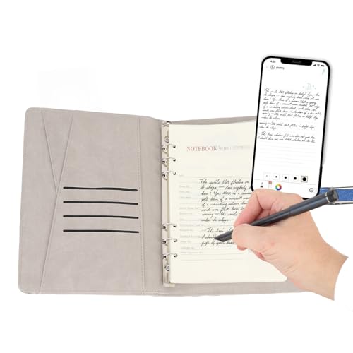 Digitales Notizbuch mit Stift, Echtzeit-Synchronisation Zum Digitalisierung, Speichern, Teilen von Papiernoten, Intelligente Stifte für Note mit Bluetooth Wireless, Kompatibel (Blue) von Cuifati