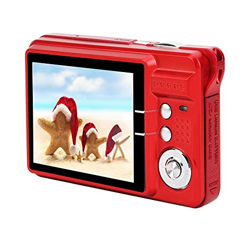Digitalkamera, 8-Fach Zoomkarte Digitalkamera, 18 MP 2,7-Zoll-LCD-Display Maximale Kameraunterstützung 32 GB Speicherkarte Eingebautes Mikrofon, leichte und tragbare Digitalkamera(rot) von Cuifati
