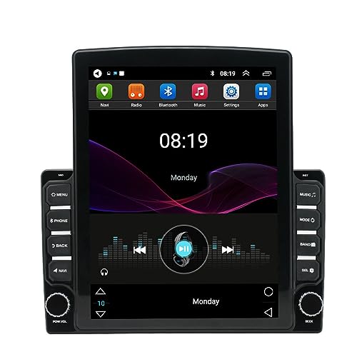 Doppel-DIN-Autoradio, Kompatibel mit Apple Carplay und Android Auto, 9,7-Zoll-HD-Auto-Multimedia-Receiver mit Touchscreen, Bluetooth, WiFi, GPS-Navigation, FM-Radios, Rückfahrkamera, IP68 Wasserdicht von Cuifati