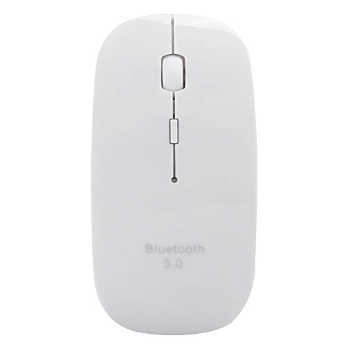 Drahtlose Maus, Maus 4D für Bluetooth 3.0 Drahtlose intelligente, ultradünne Computerzubehörteile Peripheriegeräte Bluetooth-Maus, wiederaufladbare, schlanke, stille Mäuse für Laptop(Weiß) von Cuifati