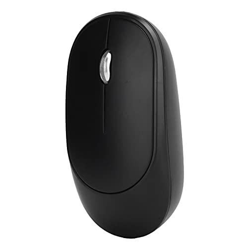 Drahtlose Maus 1600 DPI Einstellbarer, Aufladbarer Optischer Computer Externes Gerät mit USB-Empfänger Minimalism Mute Mouse (Schwarz) von Cuifati