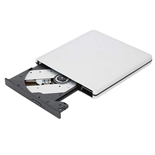 Externes DVD-Laufwerk für Laptop, USB3.0 2.0 CD VCD DVD RW Optical Disk Rewriter, Tragbarer DVD Optical Drive Player Reader Writer Burner für Windows XP 2003 Vista, 7, 8, 10, für Linux für OS X 10 von Cuifati