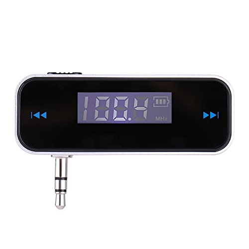 FM Transmitter Audio Adapter Car Kit, Wireless in Car Radio Transmitter Eingebauter 3,5-mm-Aux-Anschluss für Auto iPhone 6s 5 SE IPod IPad Smartphones MP3 MP4 Audio-Player von Cuifati