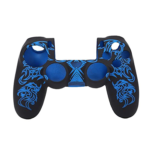 Gamepad-Controller-Abdeckung, rutschfeste Silikon-Abdeckung für -Controller, Abdeckungen für, Bietet EIN Komfortableres Erlebnis, Schutzzubehör für -Controller(Black & Blue) von Cuifati
