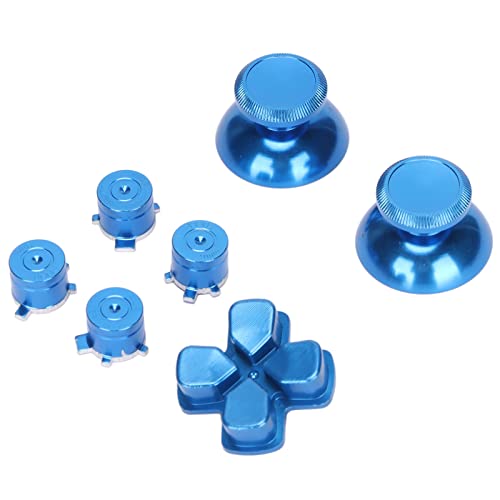 Gamepad-Tasten aus Hochwertiger Aluminiumlegierung, Größeres Kontaktflächendesign, Geeignet für Ps5-Controller, Griff. (Blau) von Cuifati