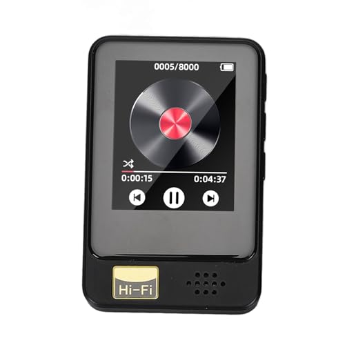 HiFi-MP3-Player mit Bluetooth, Verlustfreier DSD-Hochauflösender Digitaler Audio-Musik-Player, Hochauflösender Tragbarer Audio-Player, Unterstützt 128 GB Speicherkarte (Ohne von Cuifati