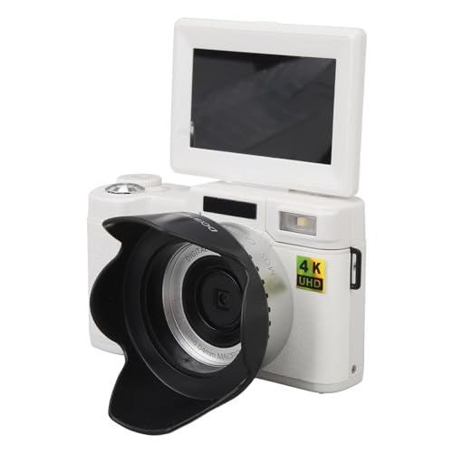 Intelligente Digitalkamera, FHD 4K 48 MP Vlogging-Kamera mit 3-Zoll-Klappbildschirm, Anti-Shake-Autofokus-Gesichtsverschönerungsfunktion, 16-Fach-Zoom-Kompaktkamera für Teenager, von Cuifati