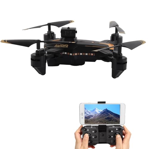 KY605 Faltbare RC-Drohne, FPV, Faltbarer WLAN-Quadrocopter für Anfänger, Taschen-RC-Drohnenspielzeug mit 4K-Kamera, 50-fachem Zoom, Hindernisvermeidung, Höhenhaltung, von Cuifati