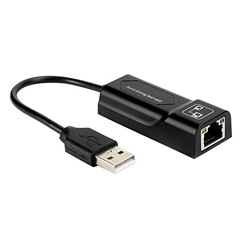 Kabelgebundener Netzwerkadapter, Ethernet-Adapter USB2.0 auf RJ45 Kabelgebundene Kabelkarte, 10/100 Mbit/s Laptop Desktop 8152 Chip Ethernet-Adapter, für Macbooks, Desktop-PCs und mehr von Cuifati