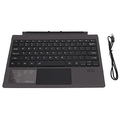 Kabellose Bluetooth-Tastatur für Surface Pro 3 4 5 6 7, Magnetische Kabellose Tastatur mit Touchpad, Ergonomische Tastatur, Ultraflach von Cuifati