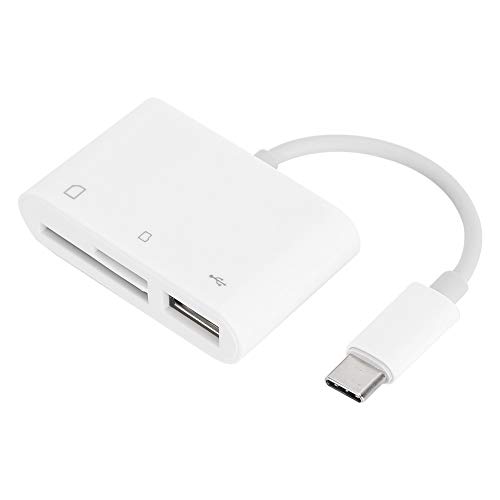 Kamerakartenleser, Multifunktions-Speicherkabelschreiber, USB-C-zu-SD/TF-Kartenleser-Adapterkonverter, SD-TF-Kartenleseradapter-Unterstützung für Android/IOS-Typ-C-Schnittstellengeräte von Cuifati