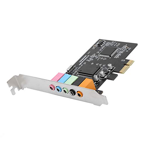 Kanal Soundkarte Chip 32-Bit PCI Express X1 Steckplatz, 6 Kanal CMI8738 Chip Pcie 5.1 Audiokarte, für WIN2000 / für XP/für Vista/für Win7 / 8/10 Linux von Cuifati